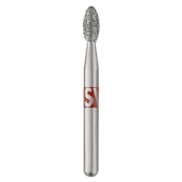 SS WHITE SS-WHITE - Piranha Diamonds FG Fine Grit , Football Shaped, Single Use Diamond