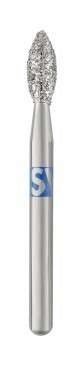 SS WHITE SS-WHITE - Piranha Diamond Pointed Football FG Medium Size 2.1mm Diameter25pk Single Patient Use