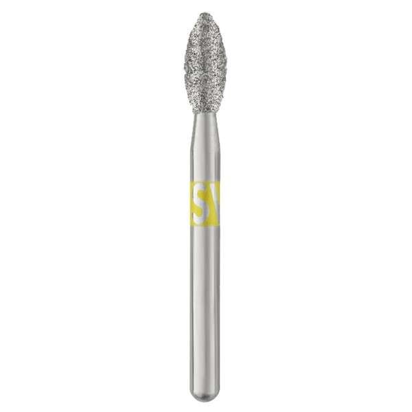 SS WHITE SS-WHITE - Piranha Diamonds FG Very Fine Grit , Pointed Football Shaped, Single