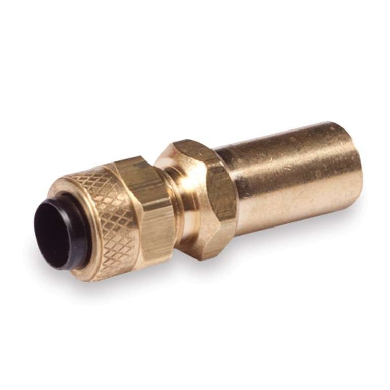 PEGASUS Poly Tube End, 3/8in Poly x 3/8in Compression