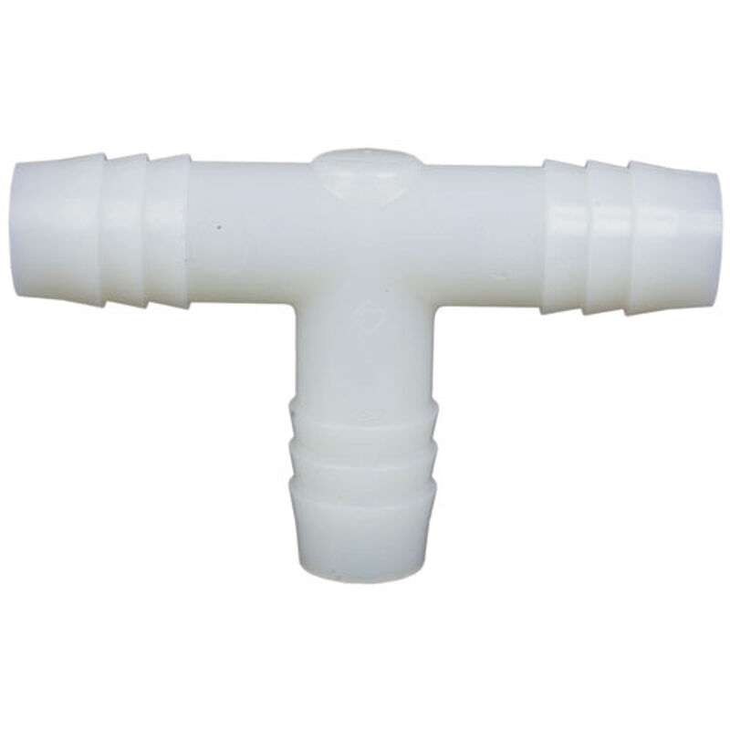 PEGASUS Tee Barbed Plastic Fitting, 1/2in x 1/2in x 1/2in