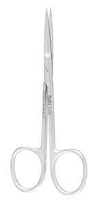 MILTEX 4in Iris straight surgical scissors with a smooth blade and sharp tips