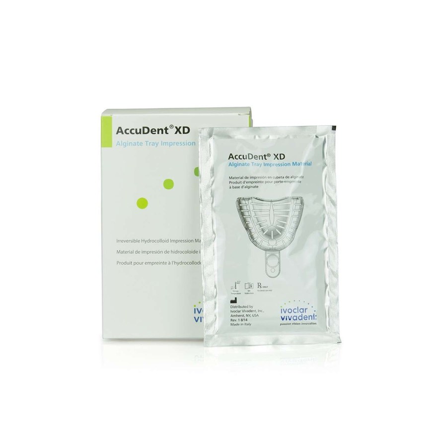 IVOCLAR VIVADENT Accudent XD Alginate Tray Impression Material, 12 - 24G Packets. Irreversible