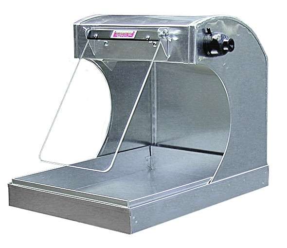 Handler 85WL-L Aluminum Splash Hood - W/LITE LEFT ( NO SHIELD )