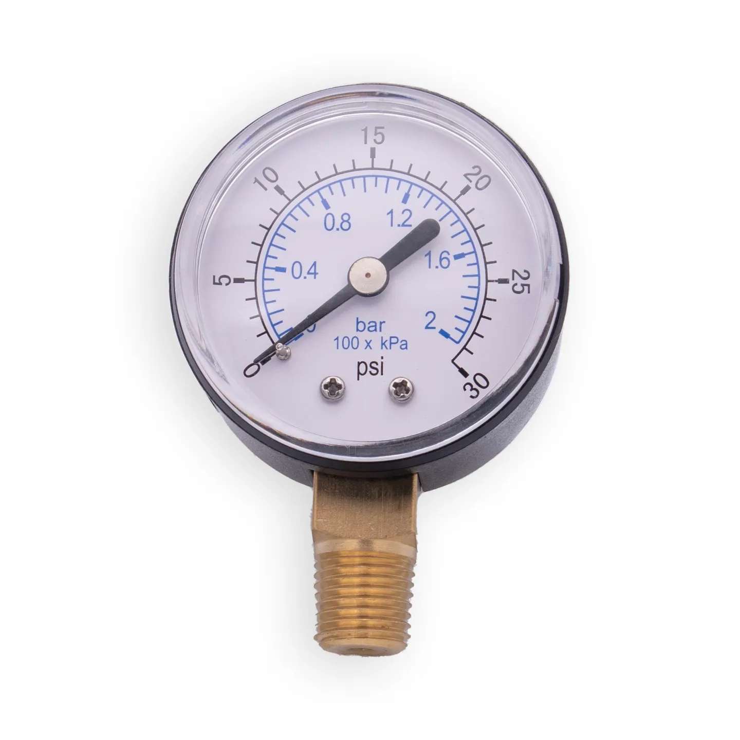Handler Pressure Gauge 2-25 PSI 1/4 in NPT