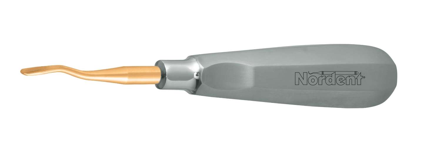 Nordent #46R Elevator, Titanium Coated Blade with Thumb Grip Handle - #E46RT