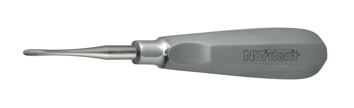 Nordent #81 Modified Apexo Straight Elevator with a 3.0mm Blade Width, Hardened - #E81