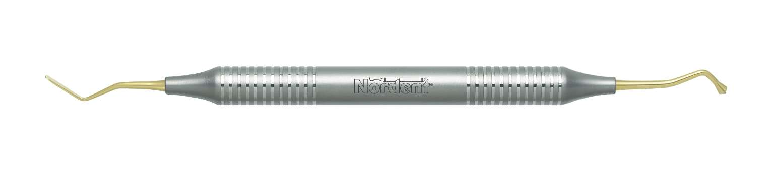 Nordent #22T Long Paddle/Medium Acorn, Double End Titanium Nitride Composite - #REPFI22T