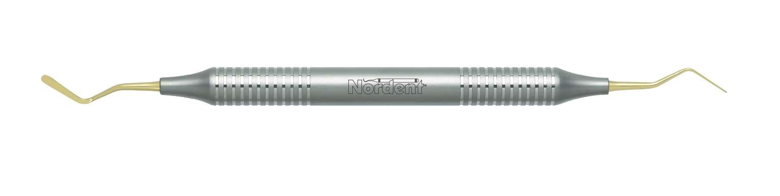 Nordent #4T Long Flared Paddles, Double End Titanium Nitride Composite - #REPFI4T