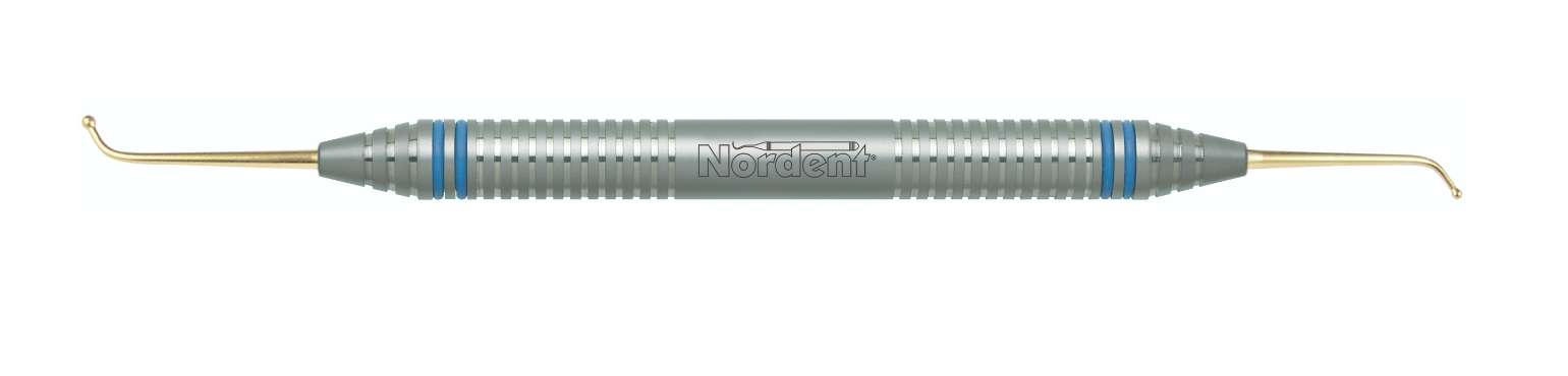 Nordent Ball #32 Titanium-Coated Double End Composite Placement Instrument - #CEPFI32T