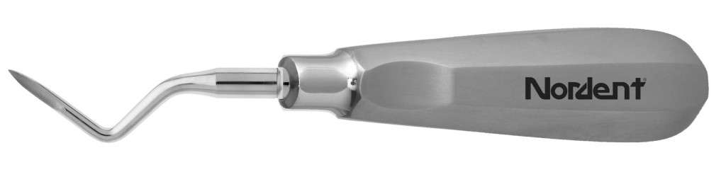 Nordent Apexo #4 (Left) Elevator, High Carbon Hardened Stainless Steel - #E4