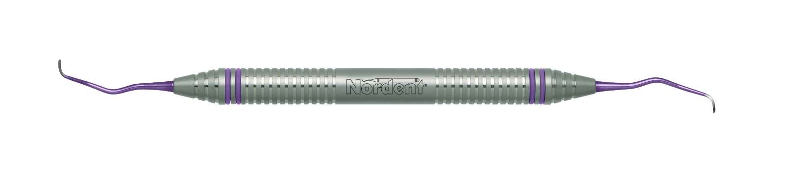 Nordent Implant Scaler, DE, Titanium, Impla-MATE Langer #1-2 Micro Mini - DuraLite® ColorRings - Hygiene