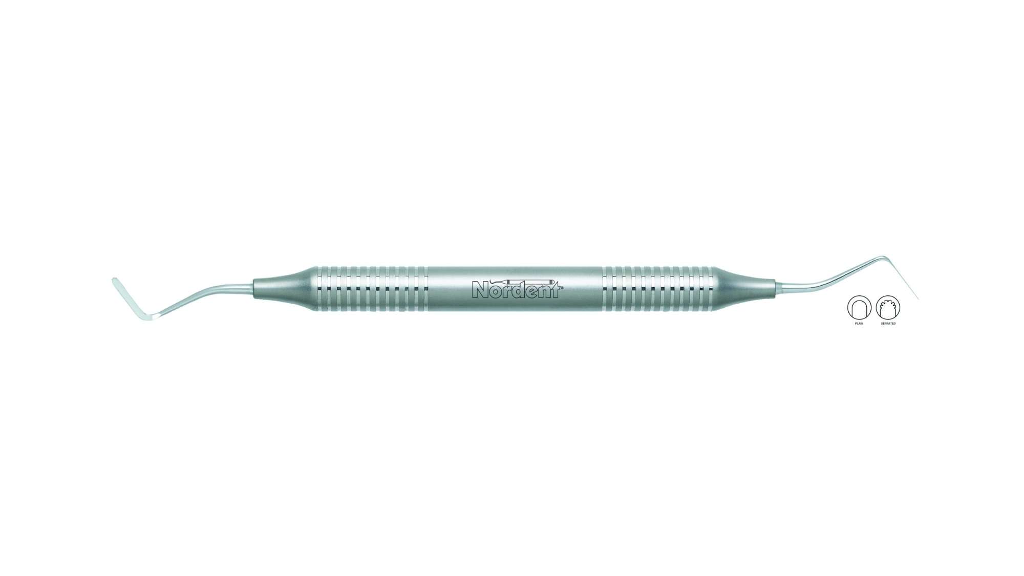Nordent Gingival Cord Packer, DE, Plain, #122 (Opposing Angles) - DuraLite® ROUND - Restorative Round ends
