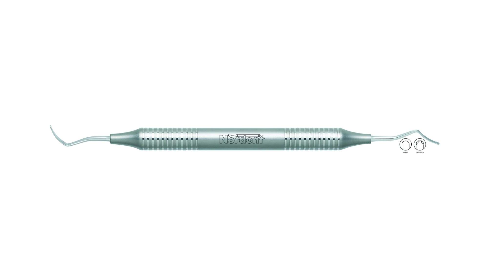Nordent Gingival Cord Packer, DE, Plain, #222 Anatomical (Opposing Angles) - DuraLiteÂ® ROUND - Restorative Round ends