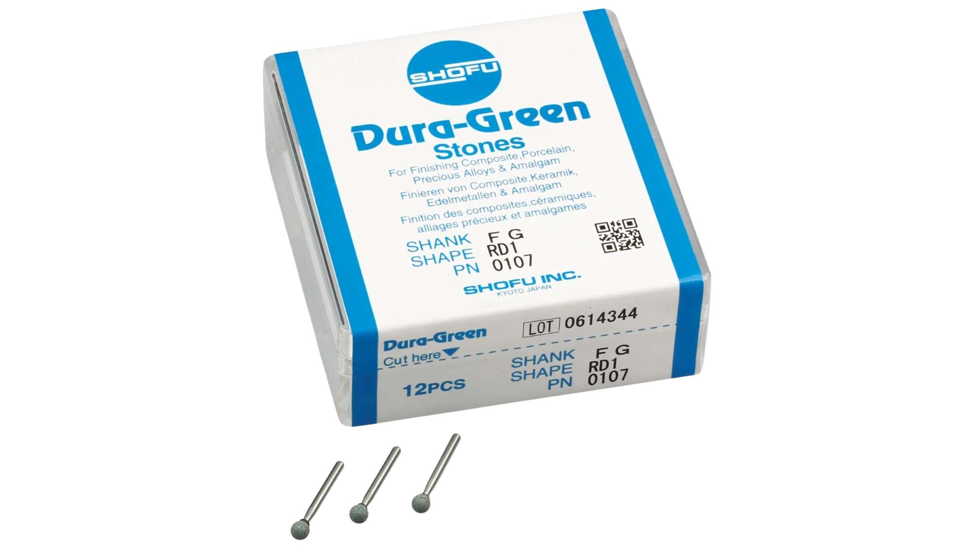 SHOFU DURA-GREEN FG Round RD1 (12pk)