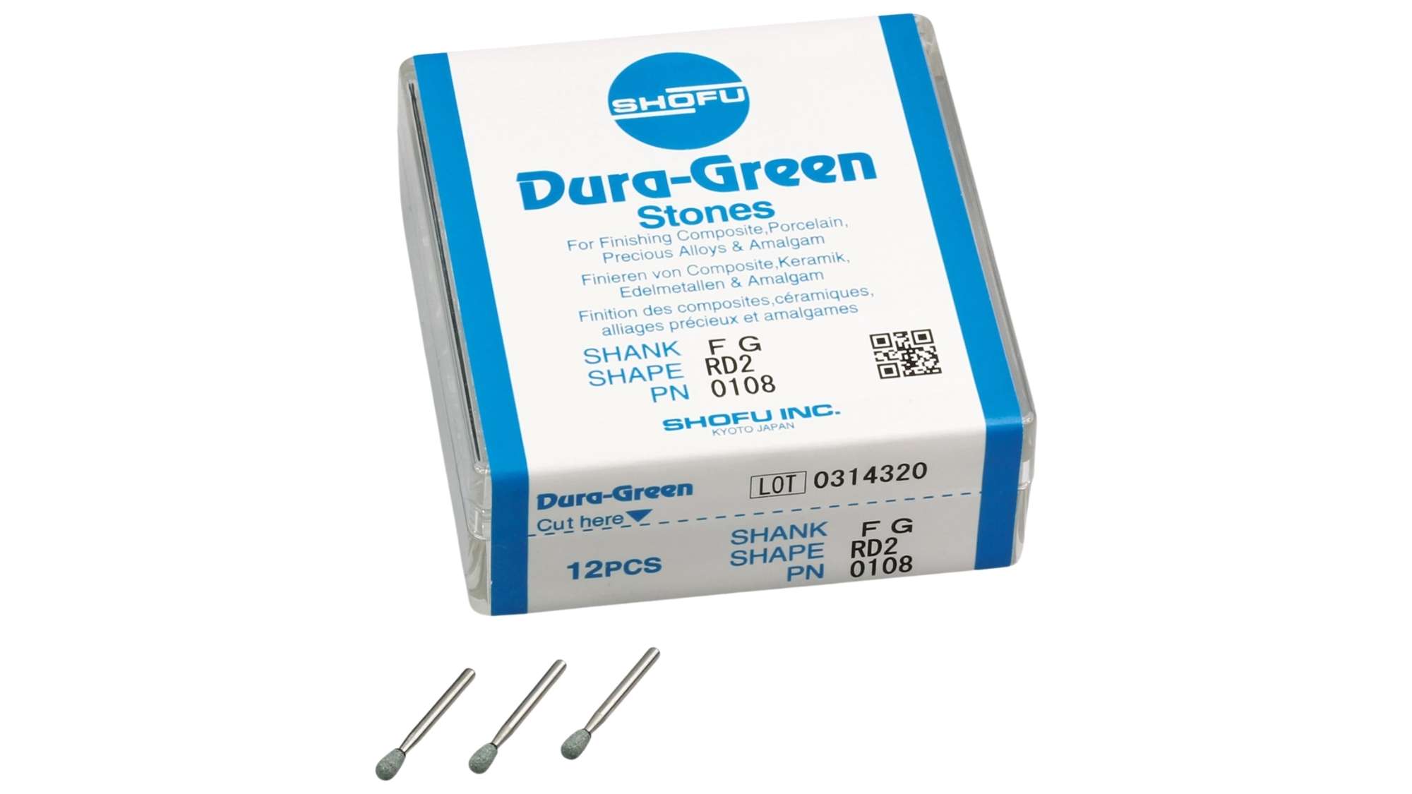 SHOFU DURA-GREEN FG Round RD2 (12pk)