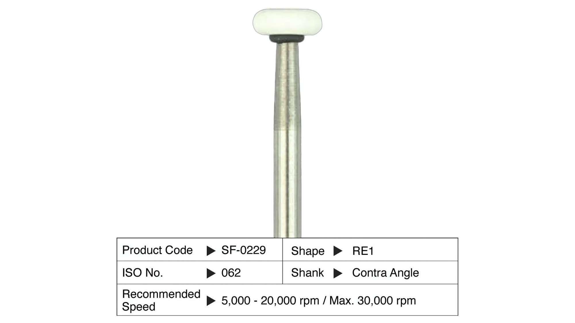 SHOFU CA DURA-WHITE STONES Rectangle RE1 (12pk)