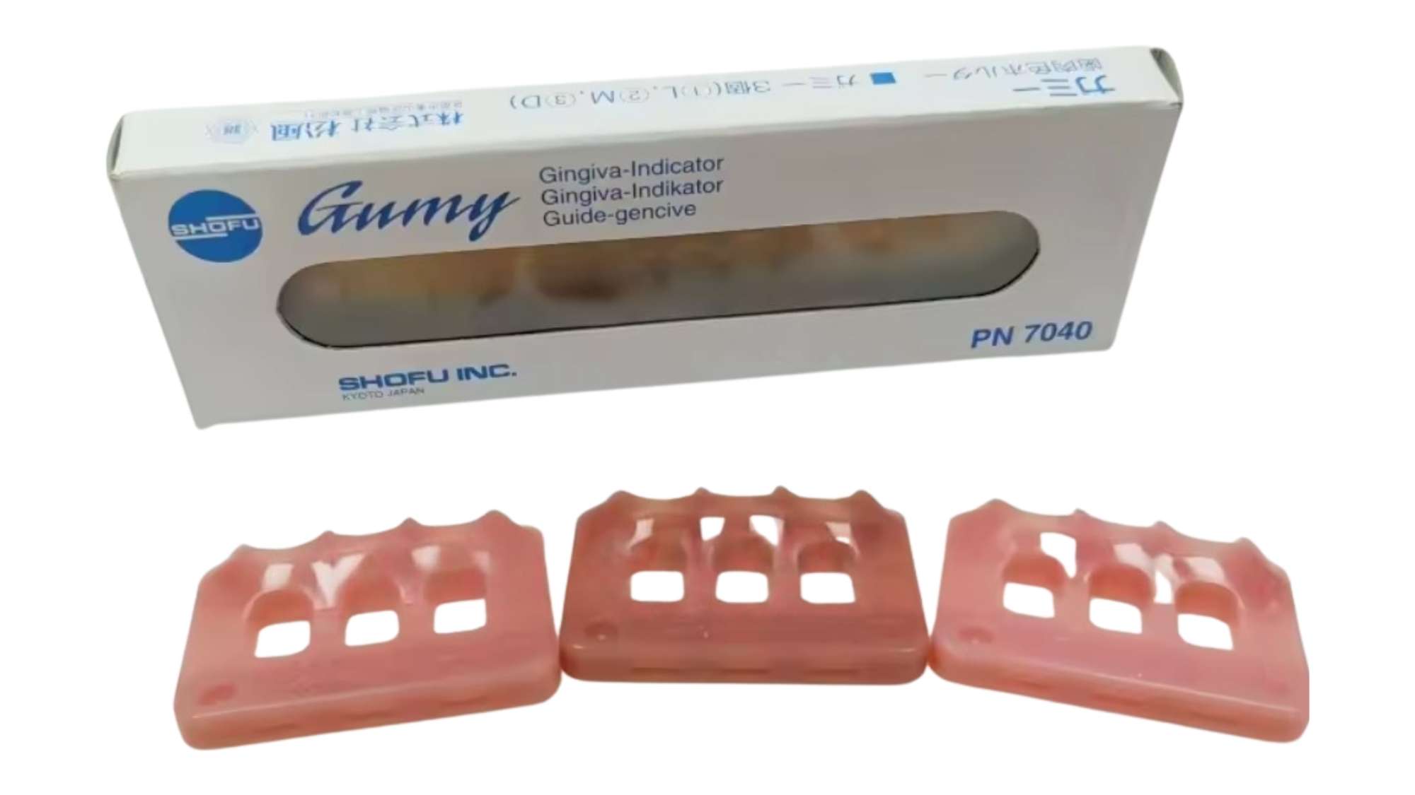 SHOFU Vintage Halo Gummy Tri-color Set #7040 PN 7040