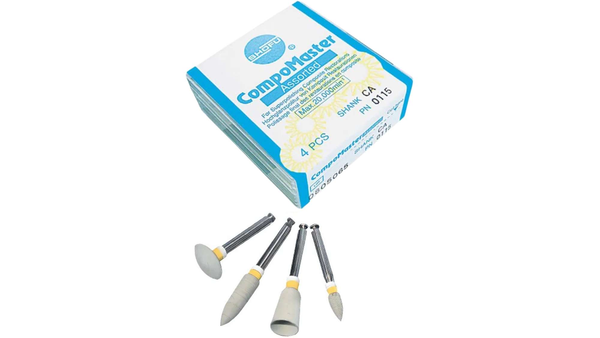 SHOFU CA Compomaster FINE ASSORTED - Diamond Impregnated