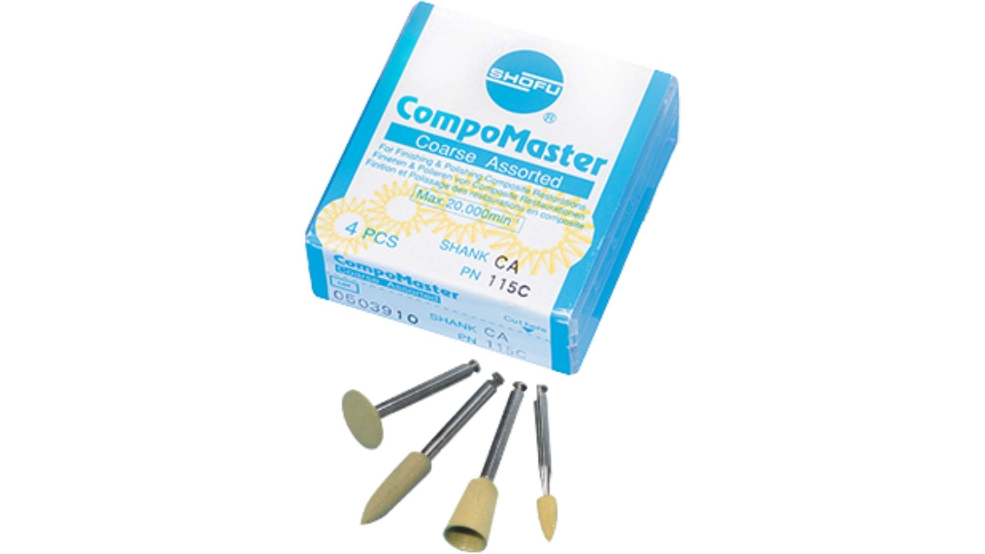 SHOFU CA Compomaster Coarse ASSORTED kit