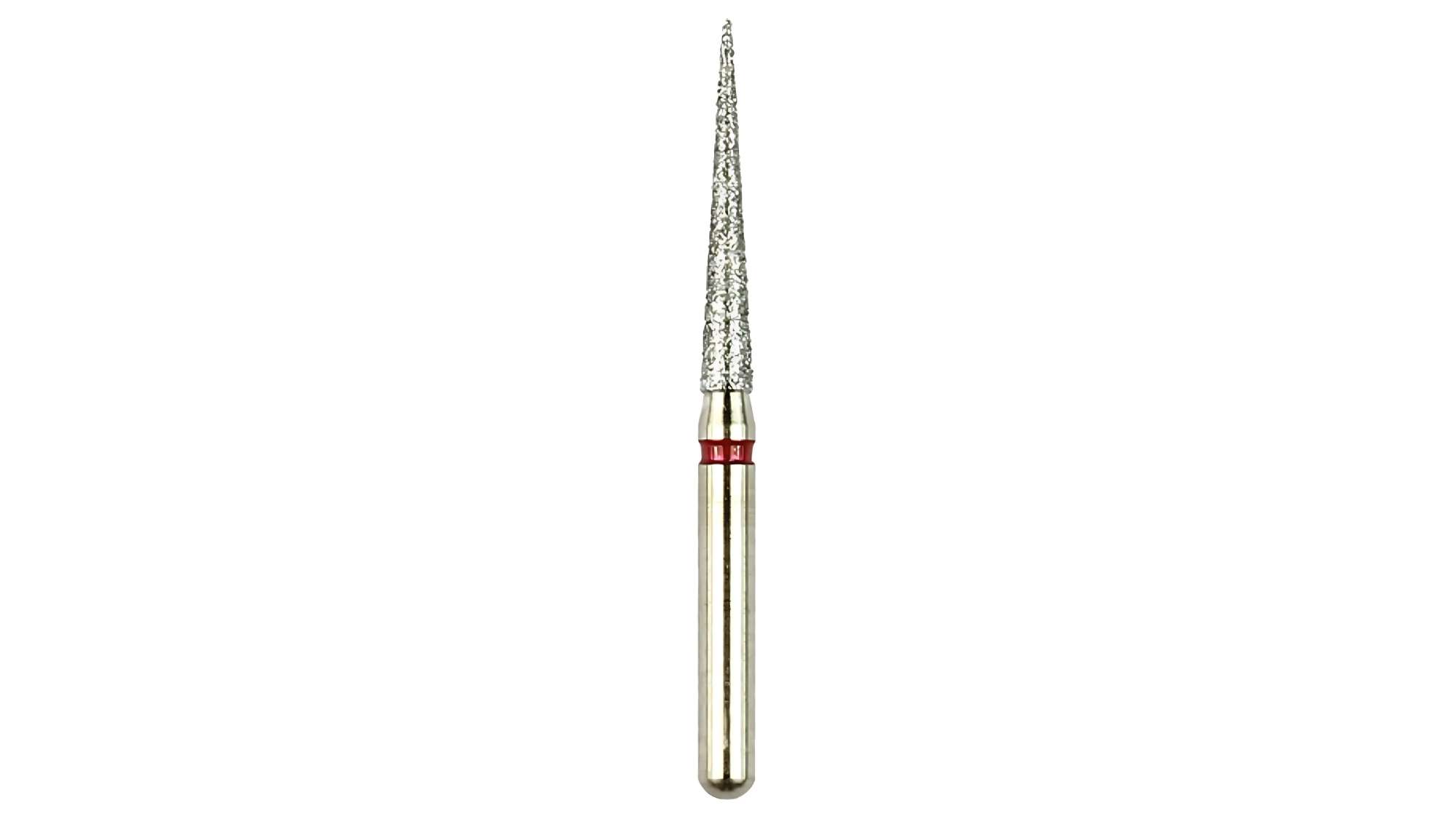 SHOFU Robot Points FG Diamonds 850F-1 Tapered Cylinder Needle (Grit: F) (length: 10.0 mm) 1pk