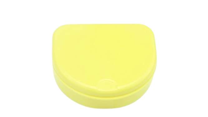 Keystone Industries YELLOW High Gloss Retainer Boxes - 0.75 inches depth 12pk- mfr #9575165
