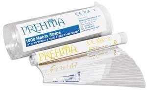 Keystone Industries Prehma Mylar Strips, CLEAR, (0.002ga/ 60 microns thick) 4in x 3/8in , 100pk