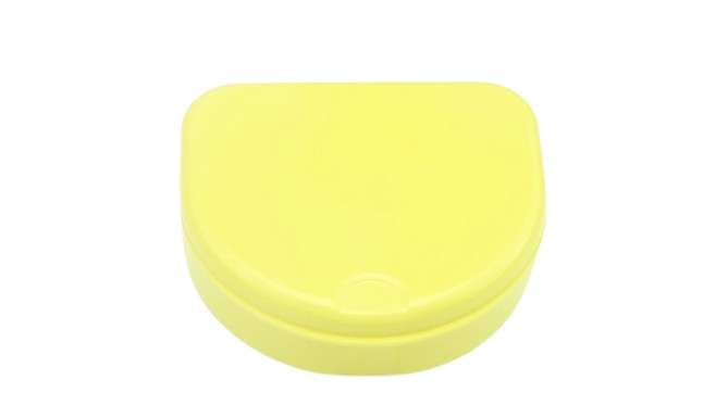 Keystone Industries High-Gloss Ortho Box - YELLOW, 120pk. 3/4in deep. Orthodontic retainer