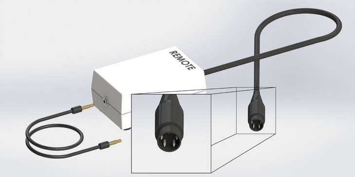Vaniman VHF AutoSync Cord, Co4-pin din plug
