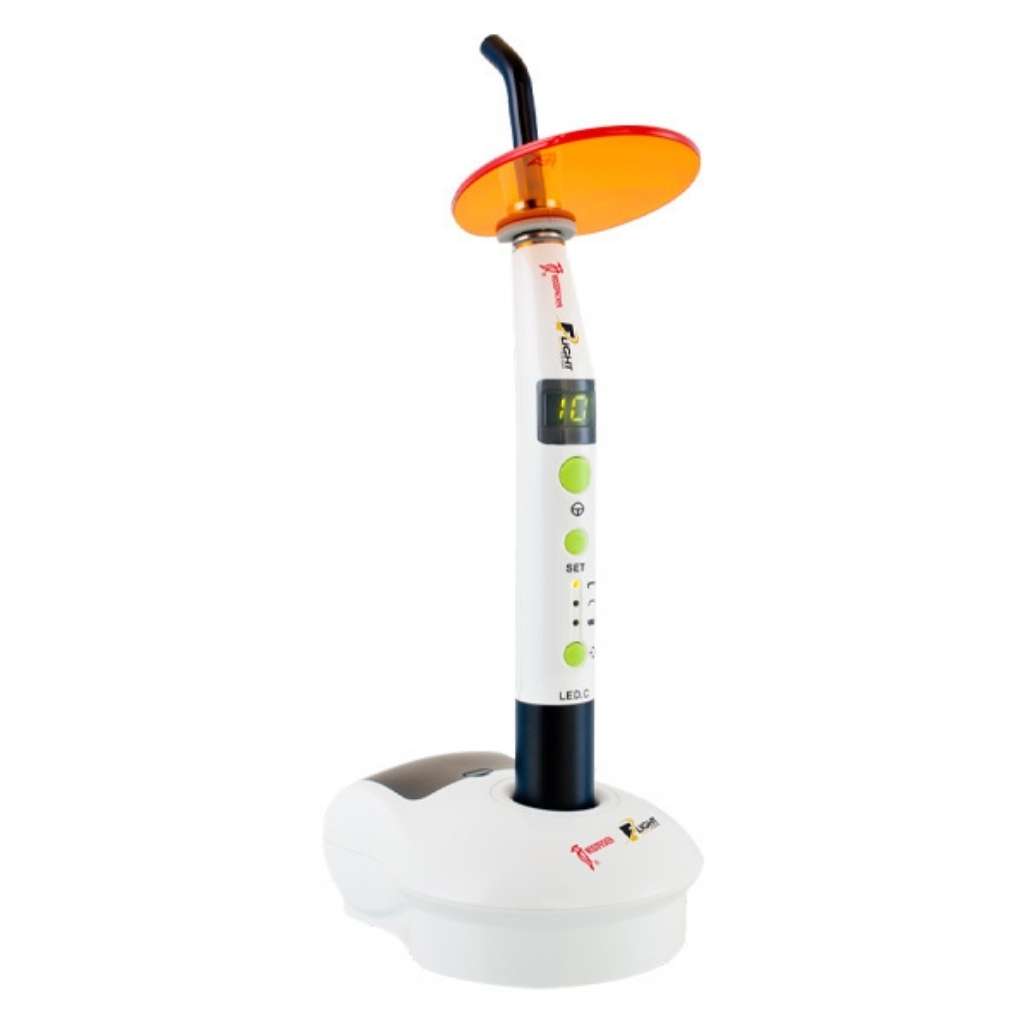 Flight Dental Systems Flight X-Cure Curing Light, 1200mW/cm2, Glass Light Guide, LED Light Source, Cordless Rechargeable Battery