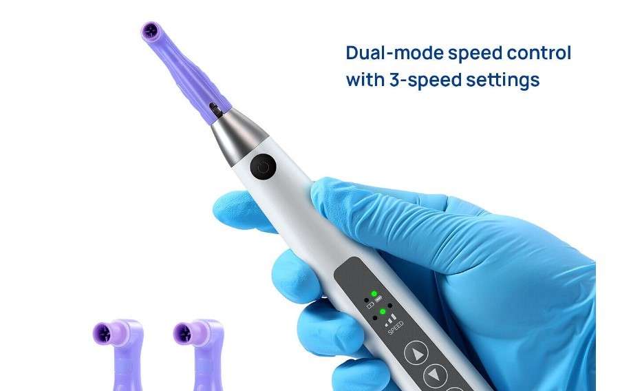 House Brand GENERIC - Cordless Prophy Handpiece Motor Polishing Hygiene Prophy Handpiece 360° Swivel+Prophy Angle