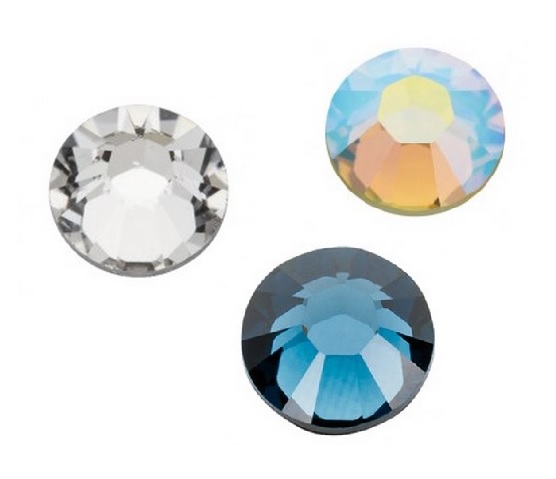 Ecco Crystal Kit 25 ST - 2.3mm diam - 15 Crystal CLEAR + 5 Rainbow Crystal + 5 Sapphire Crystal CLEAR - A package with our most popular crystals.