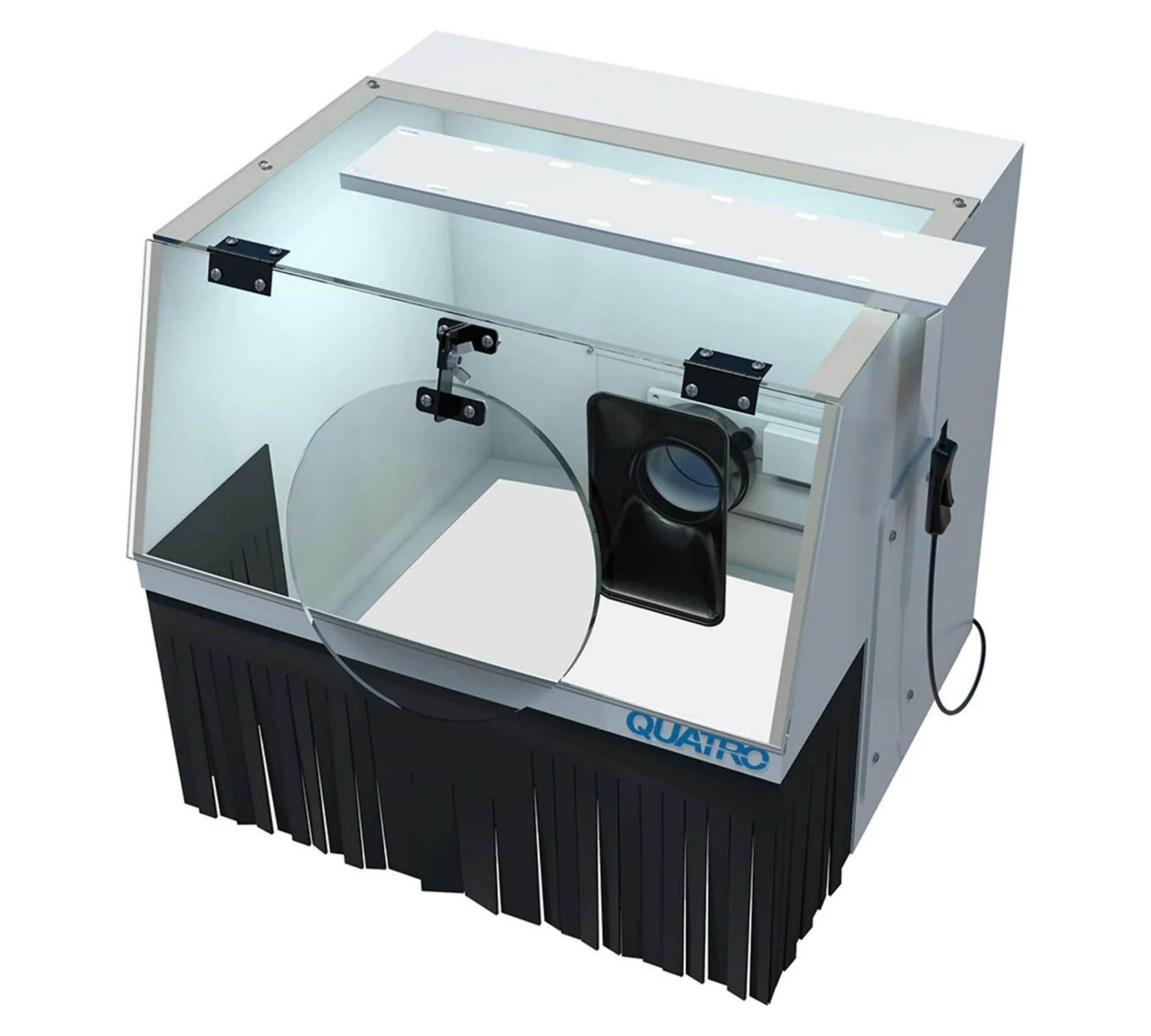 Quatro LED ClearView Magnifier with ASV - # 2-0058-0032 - Illuminated WorkBench Containment Box / Workstation