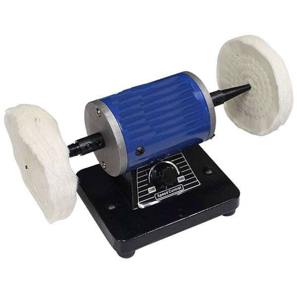 JSP MINI POLISHING MOTOR with 2 buffs and 2 spindles. Includes two buffs - #dc56