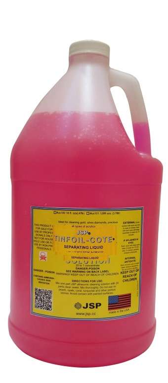 JSP Tin-Foil-Cote THICK Separating Liquid 1 gallon Bottle. Clean and easy separation