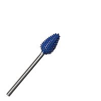 SABURRTOOTH Carbide Bur Fine FLAME - ( BLUE or YELLOW ) - Shape - 3/32 inch shank 2.35mm std hp - SABURRTOOTH #KB32913