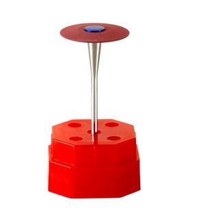 ATTRITOR - DURA-RUBBER Zirconia polisher RED Fine - 1pk- 27mm x 0.7mm- Diamond Impregnated RUBBER  discs