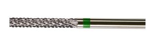 NK-1  Cylinder Flat End Diamond Cut Coarse GREEN Tungsten Carbide Burs - HP - 3/32 Shank - #GN650 B023SC #A023CE