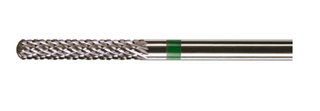 NK-4  Cylinder Round End - Diamond Cut Coarse GREEN Tungsten Carbide Burs - HP - 3/32 Shank - #GN640 B023SC #Q023CE