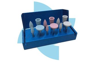 ATTRITOR -RA- Enamel & Composite Polishing & Adjusting Kit 12 pieces ASSORTED #4112 - Medium- Fine- Extra Fine- Ultra Fi