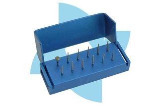 ATTRITOR - FG- Crown & Bridge Preparation Posterior Kit Clinical 10 pieces ASSORTED - INCLUDES ALUMINUM BUR BLOCK - Auto