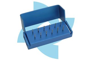 ATTRITOR - FG- Operatory Cavity Preparation Kit Clinical 12 pieces ASSORTED  - INCLUDES ALUMINUM BUR BLOCK - Autoclavabl