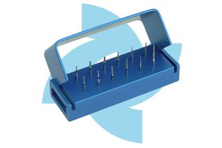 ATTRITOR - FG- Micro Invasive Operatory Preparation Kit Clinical 10 pieces ASSORTED - INCLUDES ALUMINUM BUR BLOCK - Auto