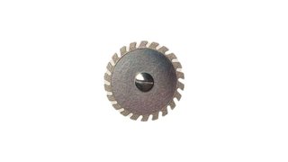 ATTRITOR - Mounted Diamond Disc Serrated Double Side 0.20mm thickness x 22mm Diameter c22d20