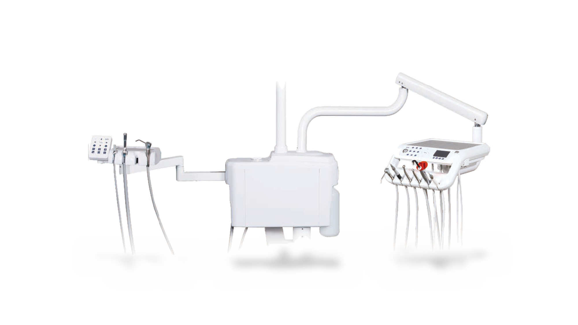 TPC DENTAL - TPC Bellagio Chair Mounted Delivery System, 4/5 hole, with assistant package and touch pad. Premier dental delivery unit. - # 5015