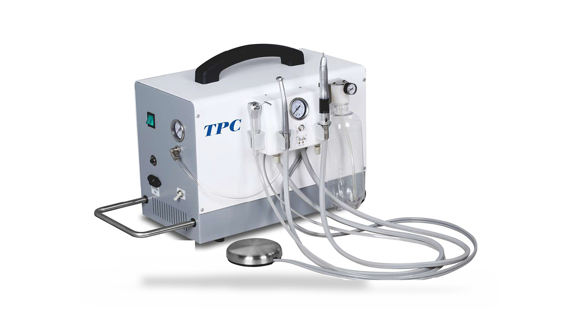 TPC - PORTABLE DENTAL SYSTEM (Smaller Unit) 2 hole Tubings, 110v - Portable Dental System - # PC-2635 (2H)