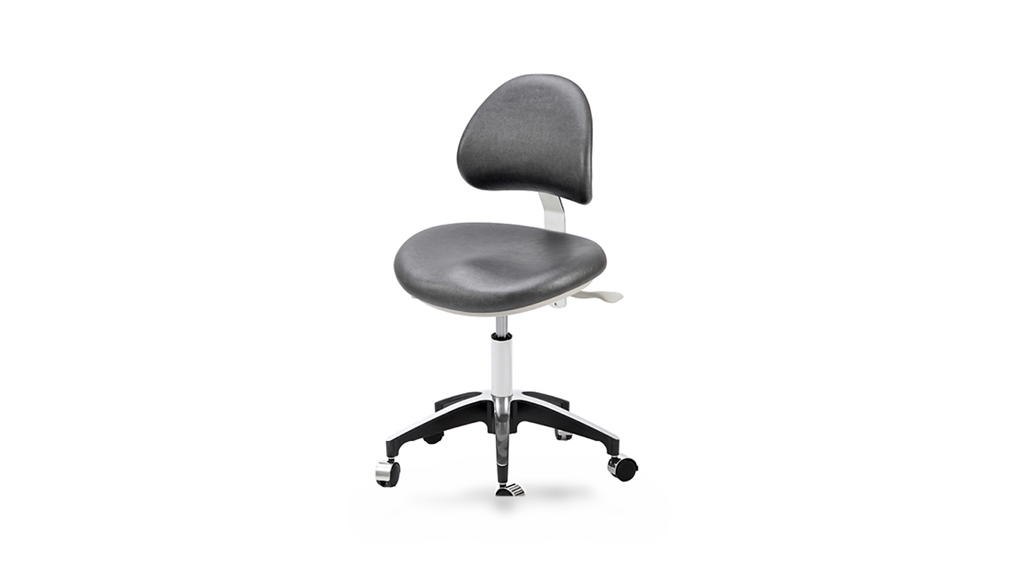 TPC - SOLACE Dr. Stool w/Triple Lever Adj, PU Tread Casters, DU-# CHOICE OF COLOR - # DR-7000