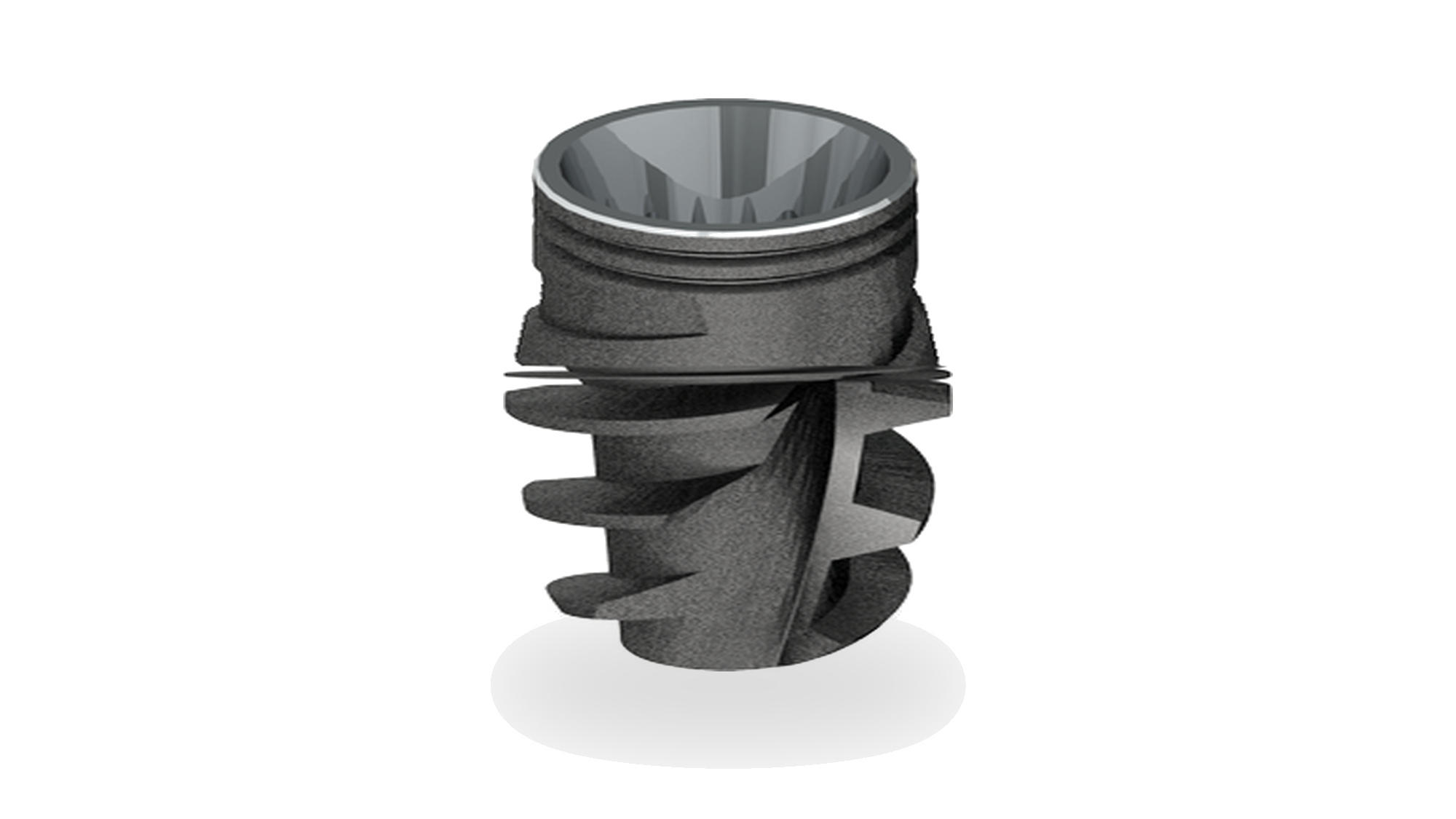 IBO Odontit -  - Implant Fixture 5.0D x 8mm Conical REACTIVE RP ( 4.3mm ) WP ( 5.0mm ) (4.3mm) - Roughed and Etched surface - # RA5008