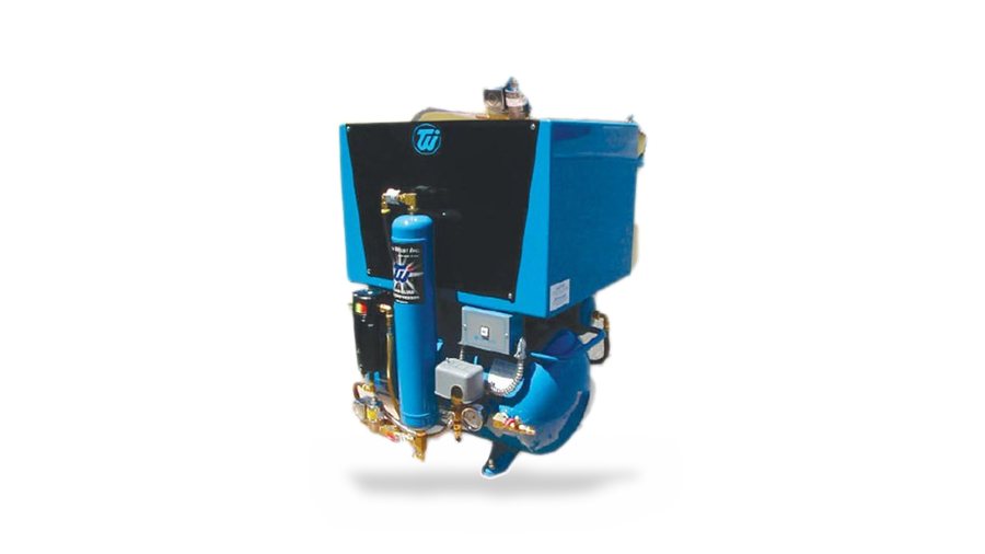 OILLESS AIR COMPRESSOR 2-3 Chairs, 2 X .75 HP, 115 Volt, 10 GAL Tank, Quiet Cover