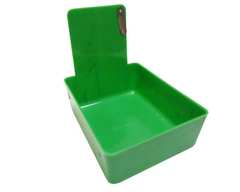 Keystone Industries KEYSTONE GREEN plastic lab work pan w/Pin 12pk . 18cm L x 14cm X 6cm H
